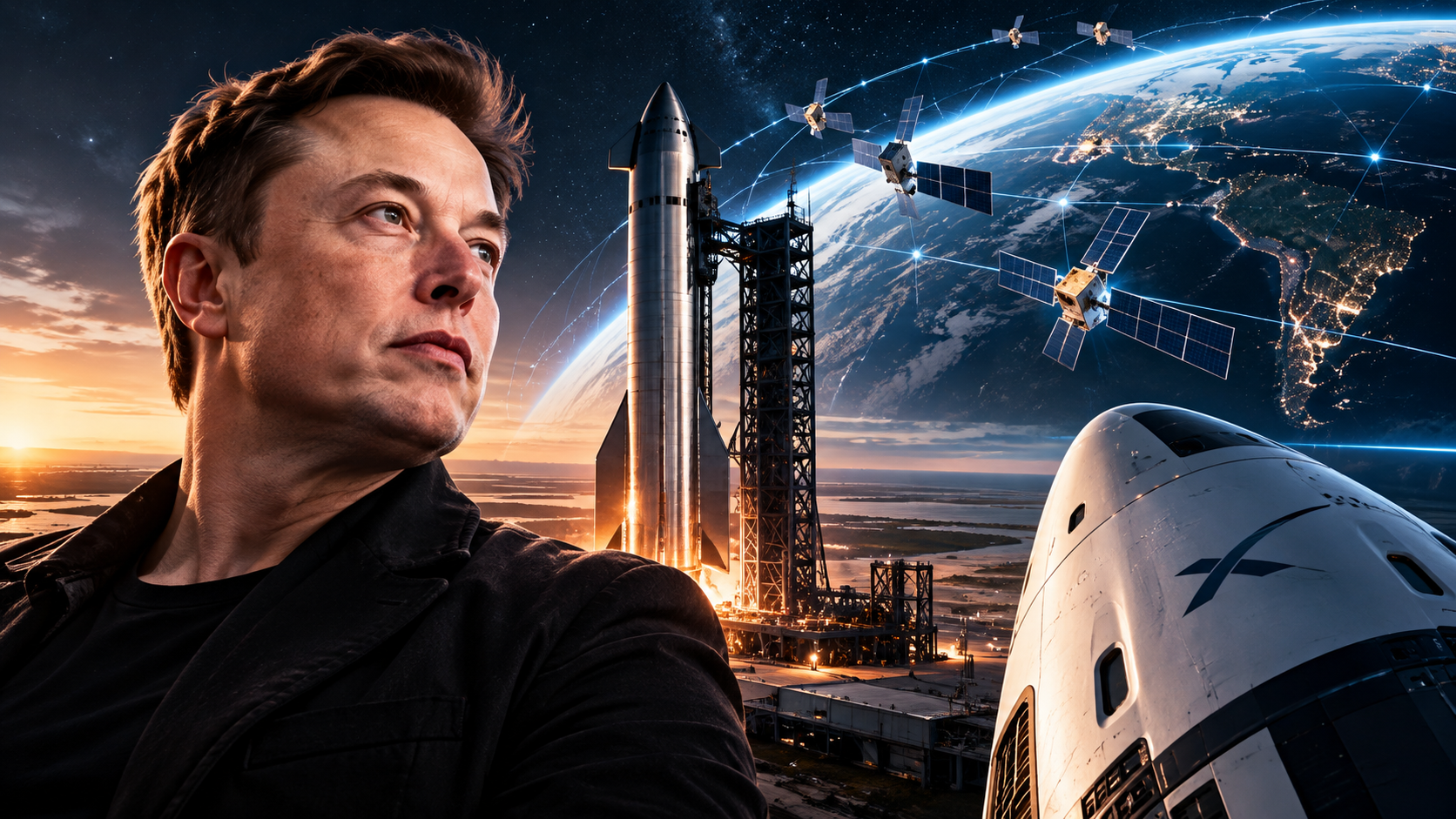 Elon Musk diz que a SpaceX pode valer US$ 12 quatrilhões: o que sustenta essa visão?